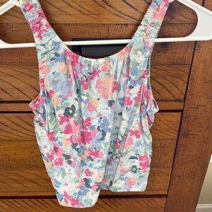 Abercrombie kids floral tank top